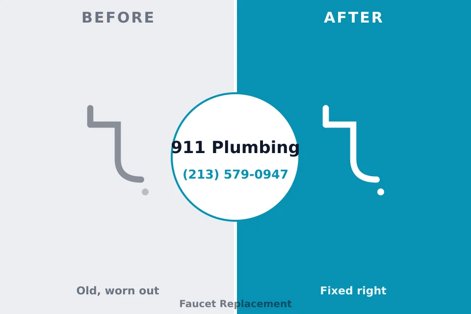 Before and after: plumbing company Beverly Hills, TX